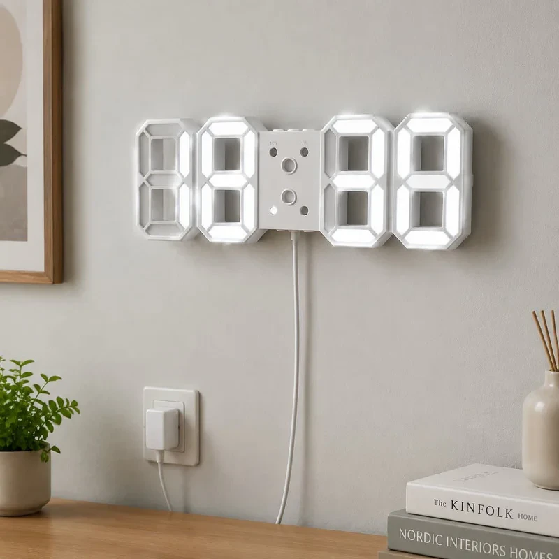 ساعت رومیزی دیجیتال مدل هوشمند کد GH8018