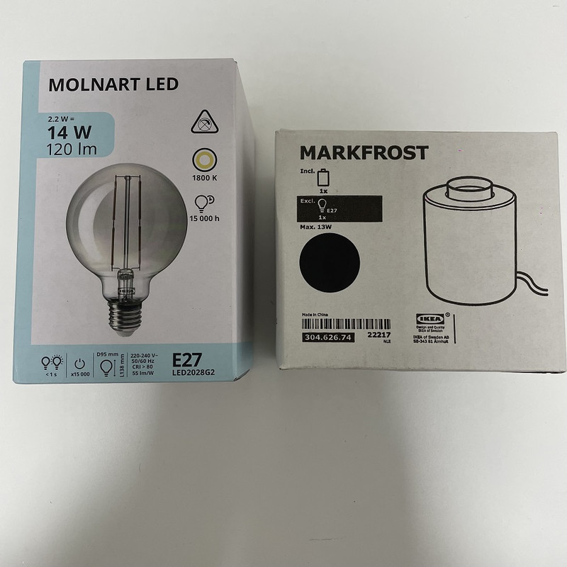 آباژور رومیزی ایکیا مدل MARKFROST-MOLNART