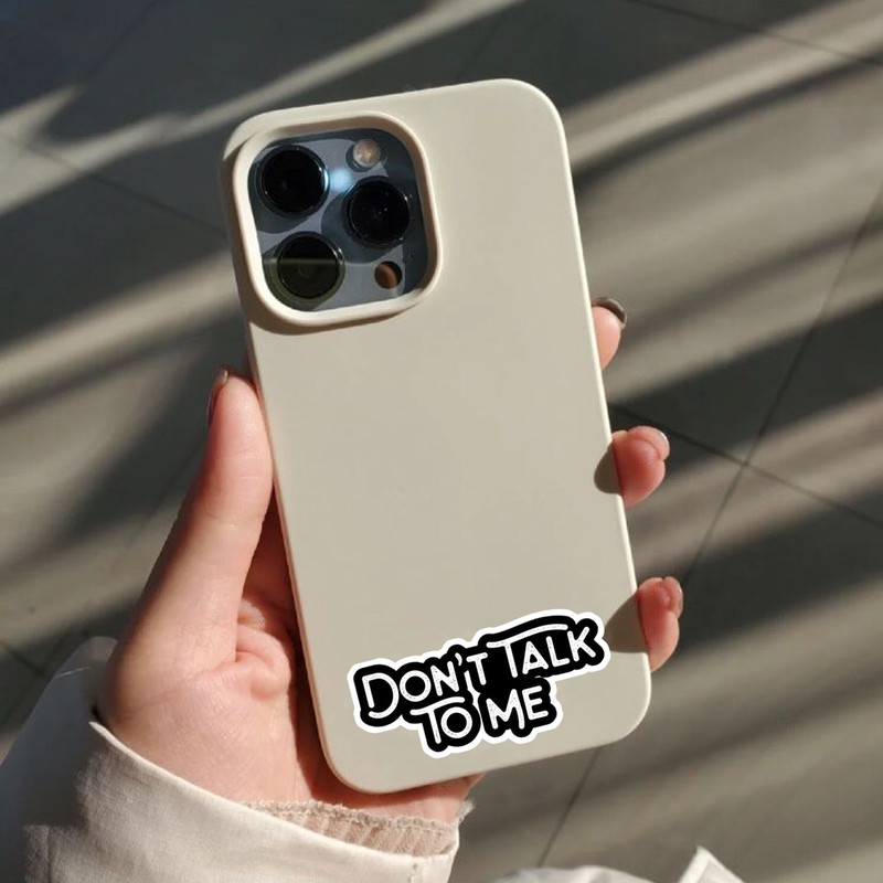 استیکر تزئینی موبایل و تبلت لولو مدل با من حرف نزن Dont Talk To Me کد 766