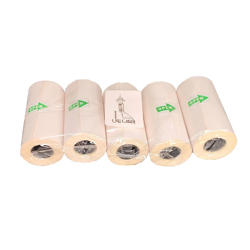 کاغذ پرینتر حرارتی پشت چسبدار پایتخت رول مدل LA3W بسته 10 عددی