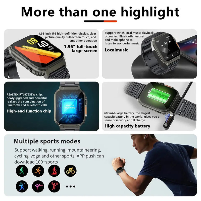 ساعت هوشمند مدل 600MAh