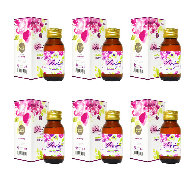 استون لاک پاک کن فدک تانیش مدل EXPORT 06 حجم 60 میلی لیتر مجموعه 6 عددی