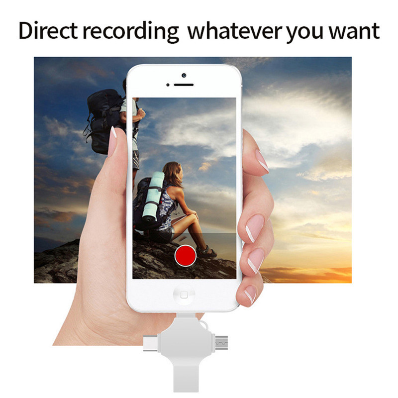 مبدل microSD OTG به USB USB-C microUSB لایتنینگ مدل PM- Connection Kit