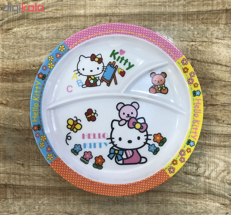 ظرف غذای کودک ملامین کسری یزد طرح Hello Kitty