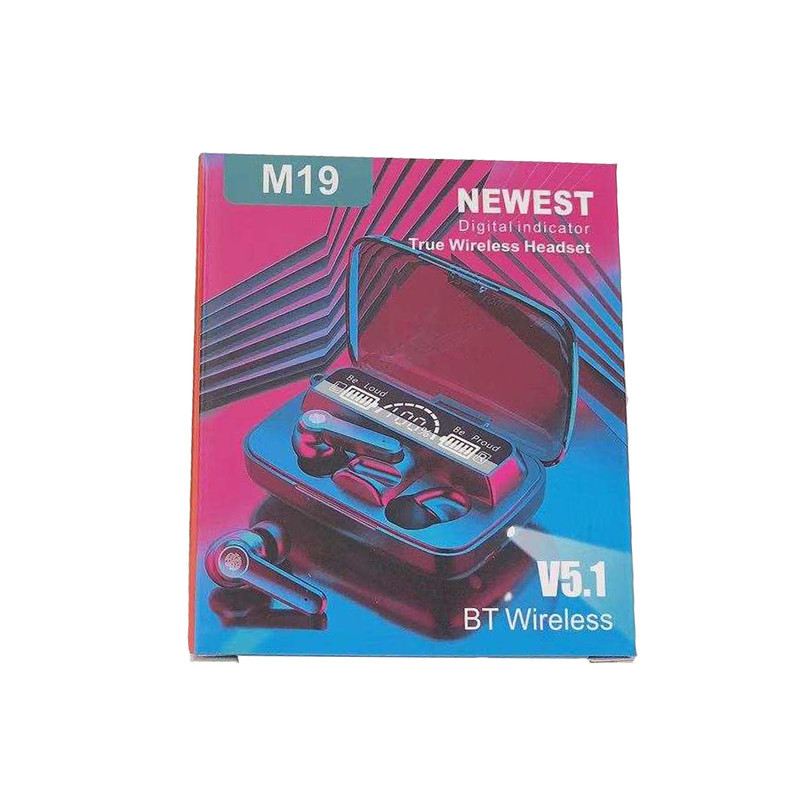 هدفون بلوتوثی مدل M19 Newest با میکروفون نویز کنسلینگ، درگاه شارژ microUSB، امکان استفاده به صورت پاوربانک