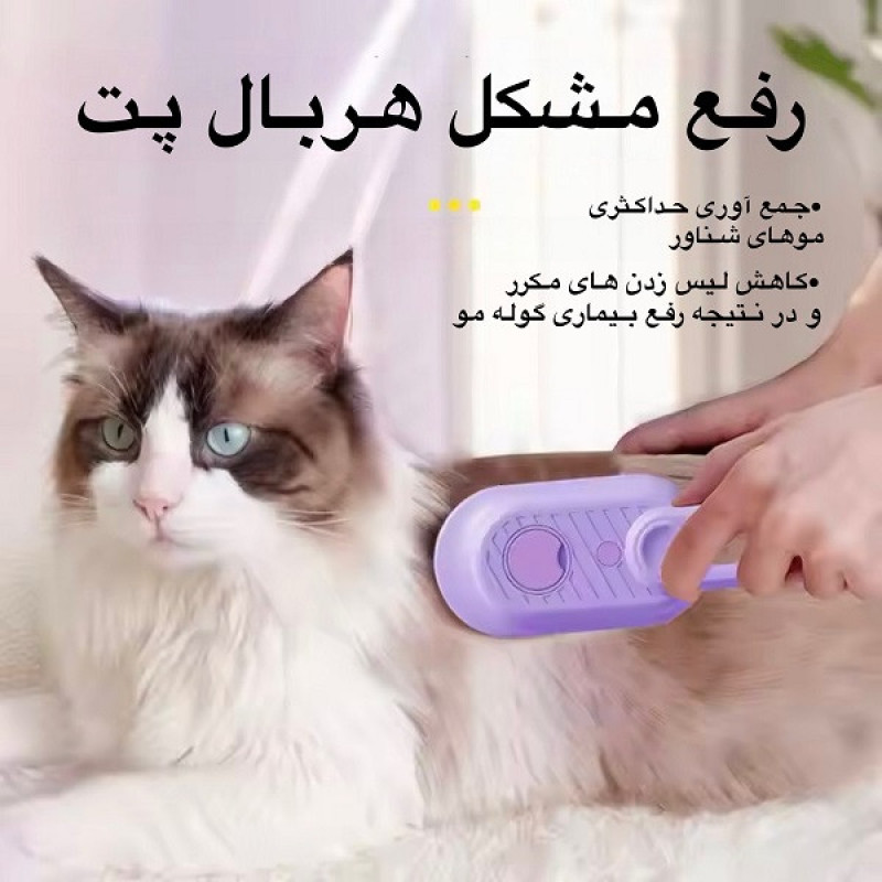 برس مو شارژی بخار دار مدل جداشونده و قابل شستشو
