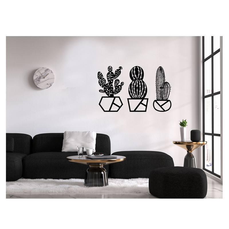 دیوارکوب طرح کاکتوس کد 027 مجموعه 3 عددی