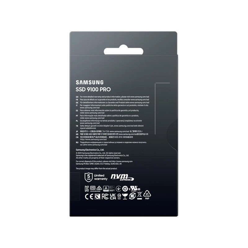 اس اس دی اینترنال PCIe 5.0 سامسونگ مدل Pro 9100 ظرفیت دو ترابایت