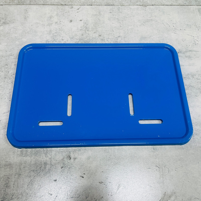 قاب پلاک موتور سیکلت وارون مدل فلزی کد W-118-BLU