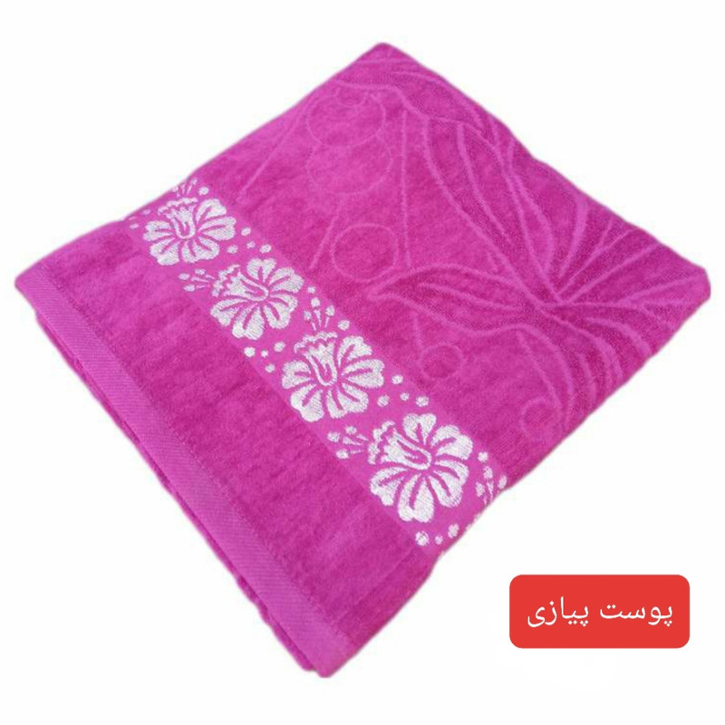 حوله حمام هنرمند مدل گلبرگ سایز 100×150 سانتی متر