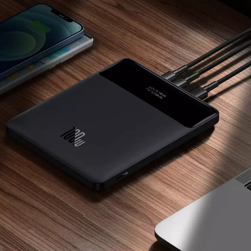پاوربانک بیسوس مدل Blade HD Edition 100W  ظرفیت 20000 میلی آمپر ساعت