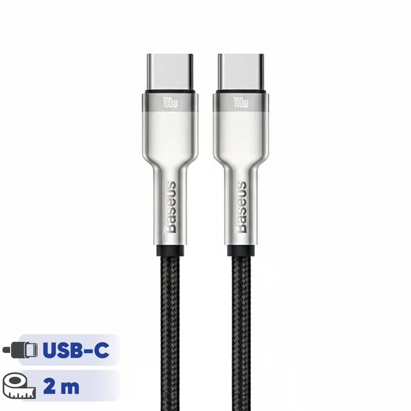 کابل تبدیل USB Type C به USB Type C باسئوس مدل CATJK طول 2 متر