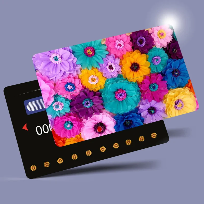 استیکر کارت مدل گل کد agk03