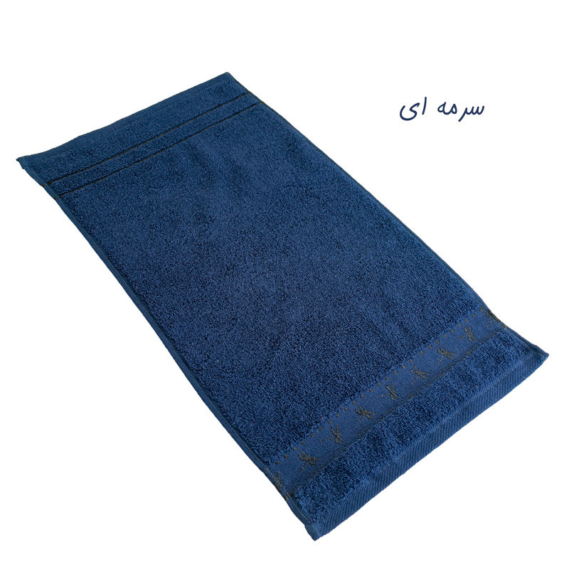 حوله دستی آذین بافت مدل تاج سایز 30x60 سانتی متر