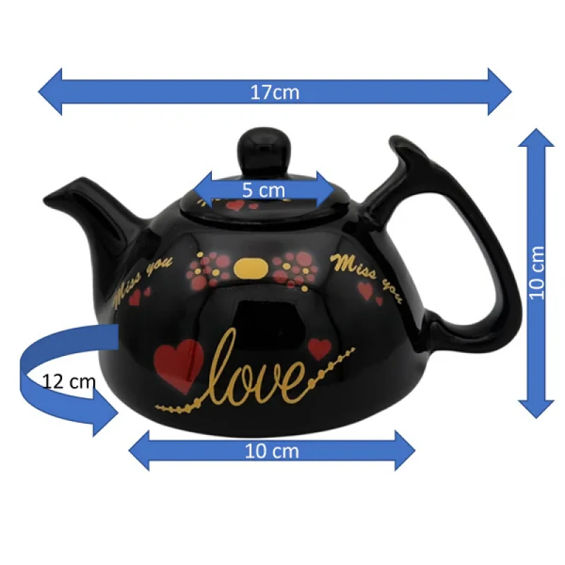قوری مدل لاله کد 11172xlove گنجایش 500 میلی لیتر