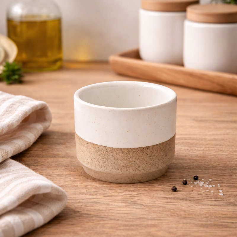 لیوان سرامیکی گیوسرام مدل نیمه لعاب کوچک