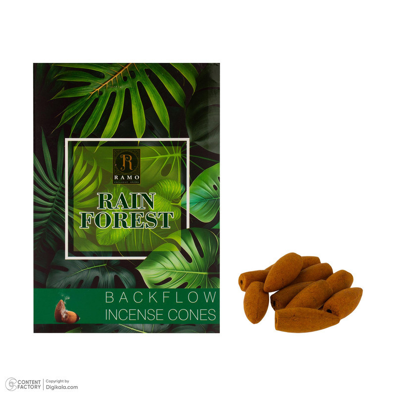 عود رامو مدل RAIN FOREST رایحه چوب بسته 10 عددی