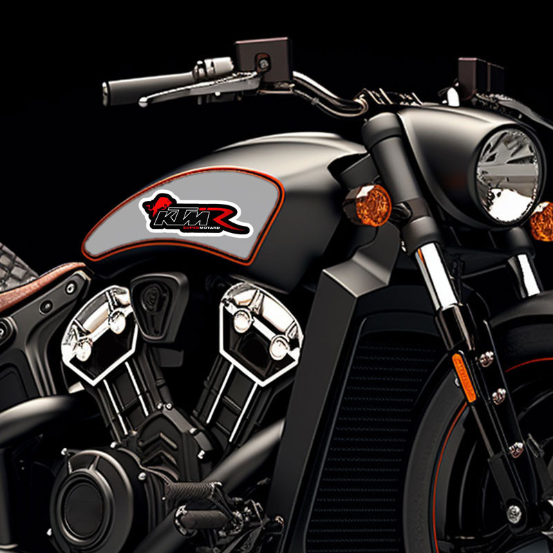 برچسب موتورسیکلت رایسان طرح KTM-R کد sm101