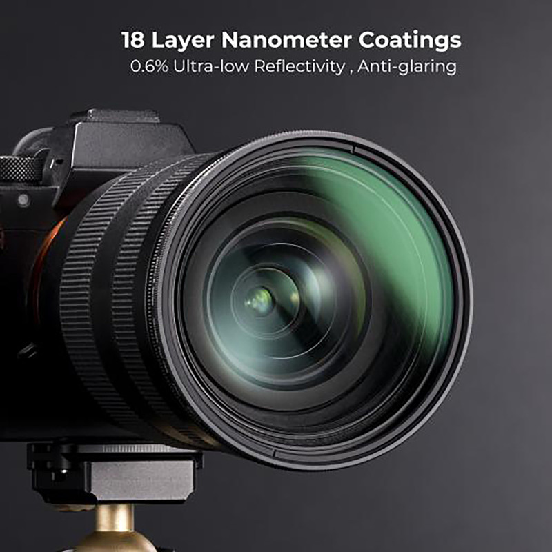 فیلتر لنز کی اند اف مدل VARIABLE STAR 4&8 HMC SLIM NANO-C - 62MM