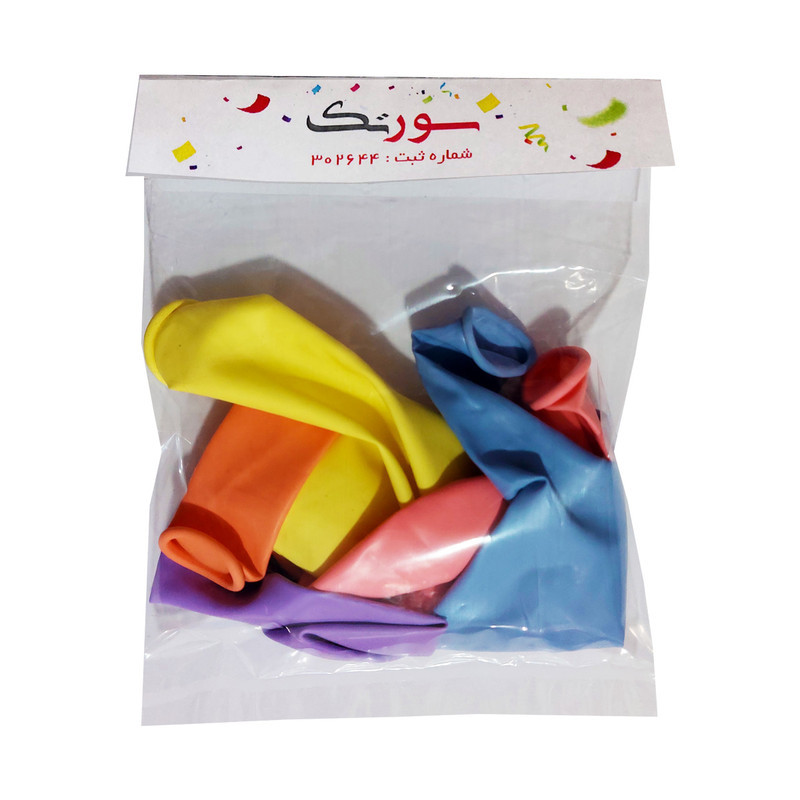 بادکنک سورتک مدل پاستیلی پلاس کد ST57 بسته 50 عددی