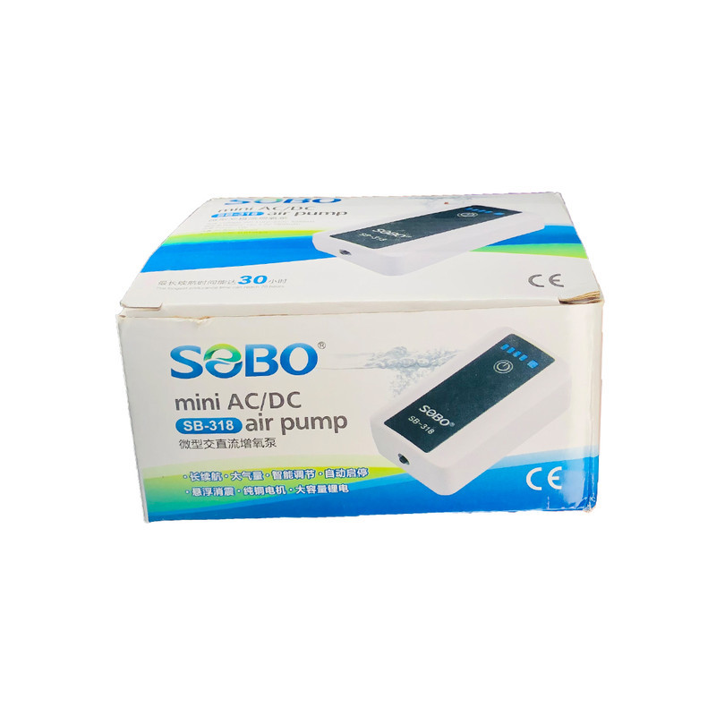 پمپ هوا آکواریوم سوبو مدل sb-318 شارژی