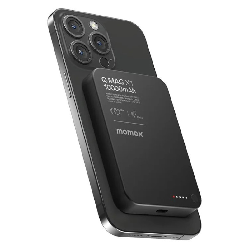 پاوربانک مومکس مدل QMAG X1 ظرفیت 10000 میلی آمپر ساعت