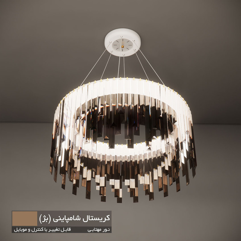 لوستر نورکیا مدل تک حلقه قندیلی کد 1R-55G