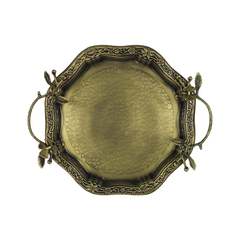 سینی دسته دار سالینو مدل پروانه کد 6024 سایز 35x29 سانتی متر
