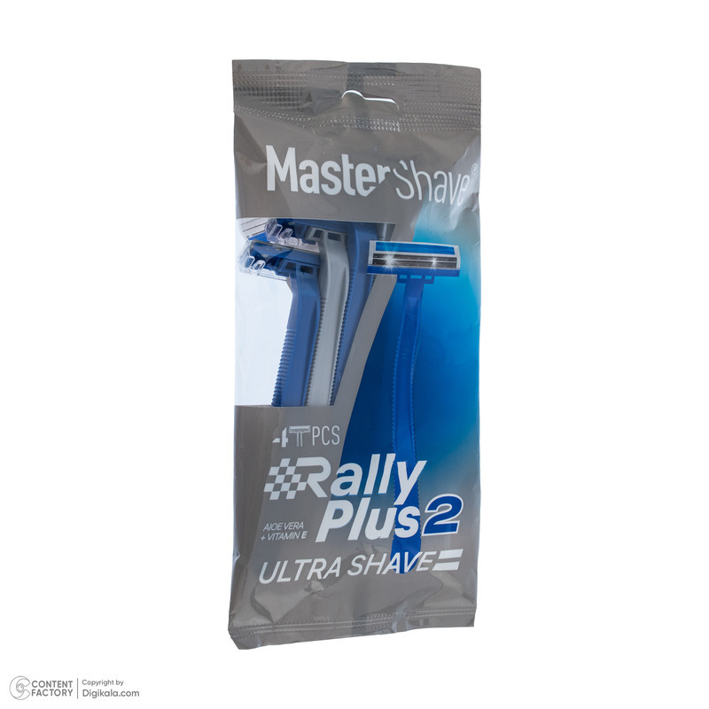 خود تراش مستر شیو مدل Rally Plus2 بسته 4 عددی