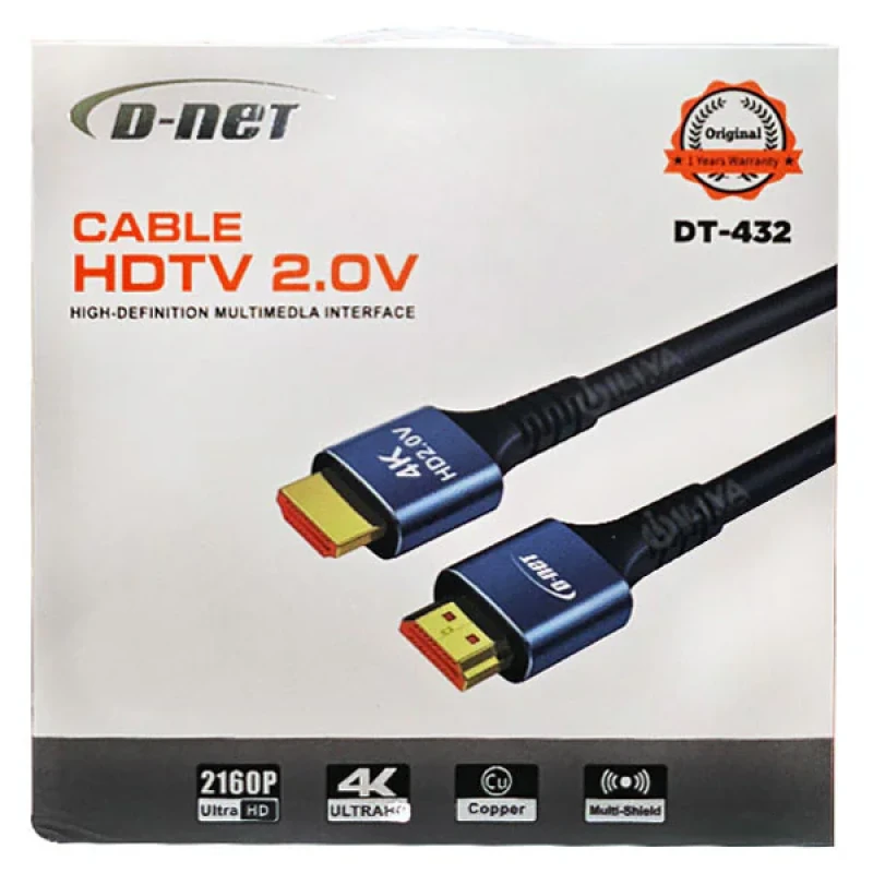 کابل HDMI دی نت مدل DT-432 V2.0 طول 10 متر