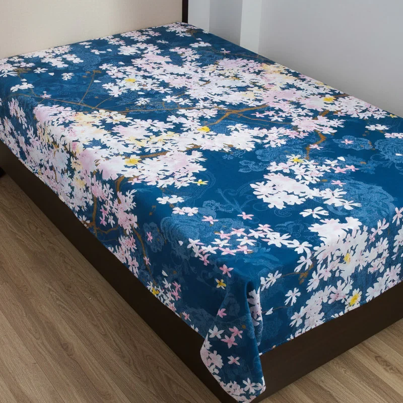 ملحفه آدنو مدل شکوفه کد CH60 دونفره سایز 220x240 سانتی متر
