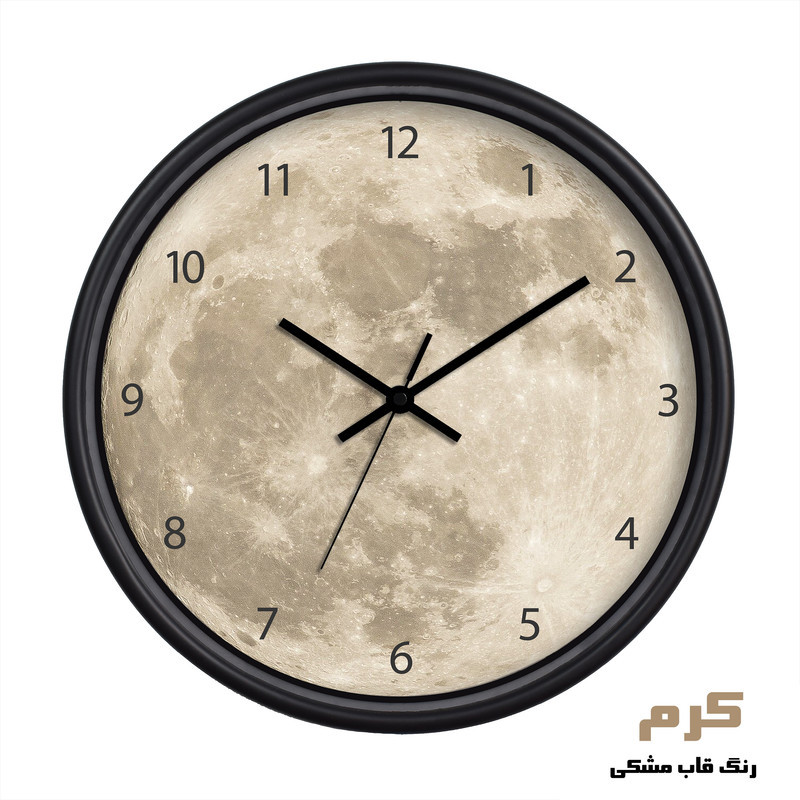 ساعت دیواری طرح ماه عدد دار مدل CW- Moon Num