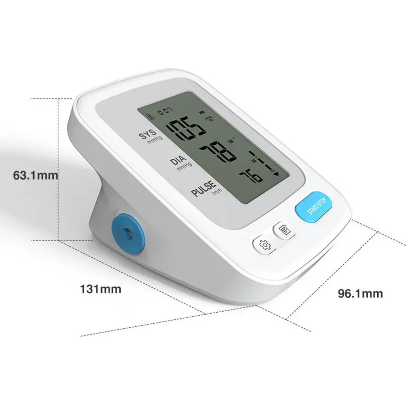 فشارسنج بازویی دیجیتال یونکر مدل YK-BPA1 با حافظه دو کاربره، تشخیص آریتمی، نمایش میانگین نتایج، قابلیت سخنگویی فارسی، مجهز به کیف محافظ و تاییدیه CE و ISO 13485