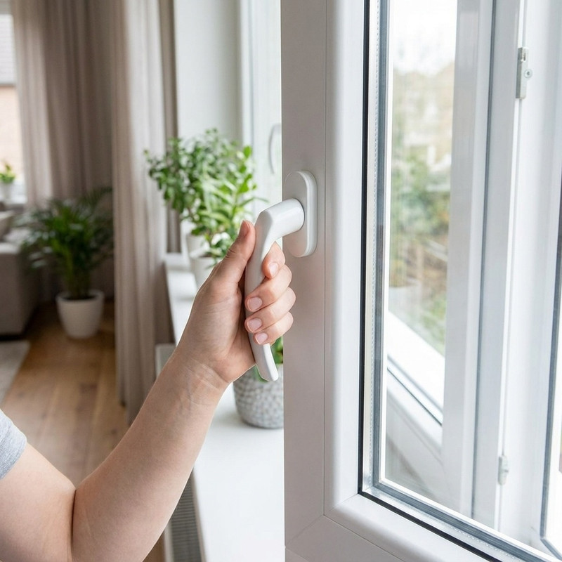 دستگیره در پنجره مدل UPVC-1207 کد 12