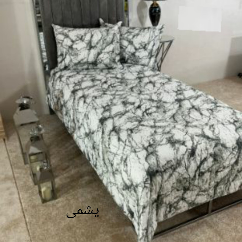 روکش لحاف مدل دورو ماربل niki011 دو نفره سایز 220×200 سانتی متر