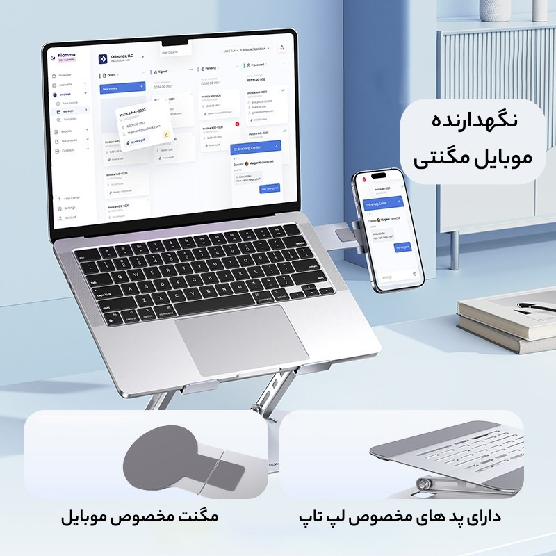 پایه خنک کننده  لپ تاپ و موبایل  لنشن مدل L6