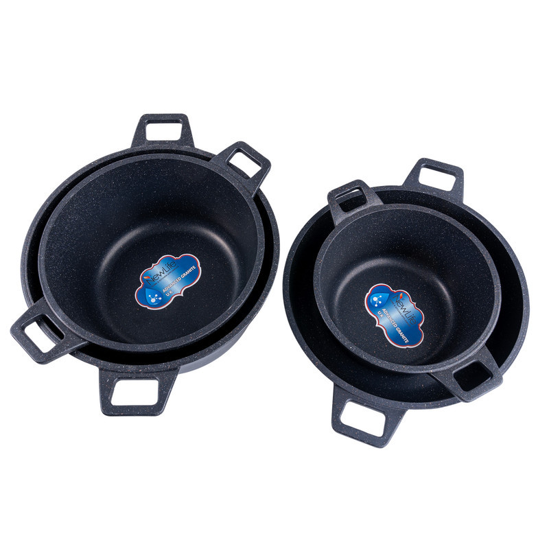 سرویس قابلمه گرانیتی 8 پارچه نیو لایف مدل AFRA-6309