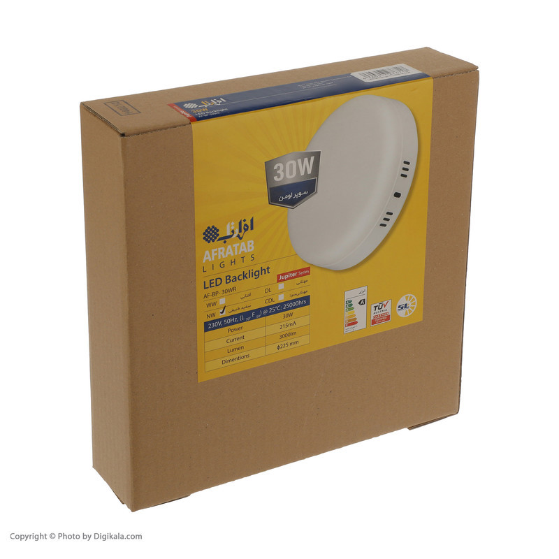 چراغ ال ای دی 30 وات افراتاب مدل Jupiter کد AF-BP-30WR