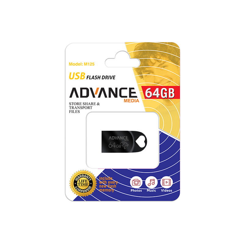 فلش مموری ادونس مدل M-125 ظرفیت 64 گیگابایت با رابط USB