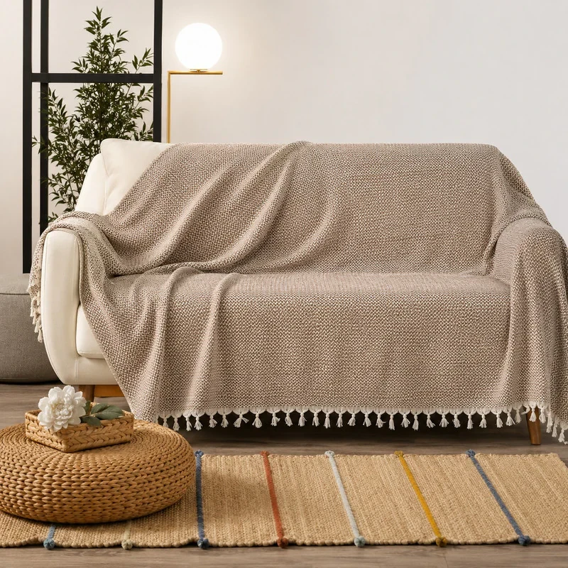 شال مبل و تخت کاراجا هوم مدل 008 سایز 220x240 سانتی متر