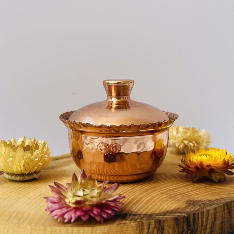 قندان مسی مدل لب چین کد ZH395.1
