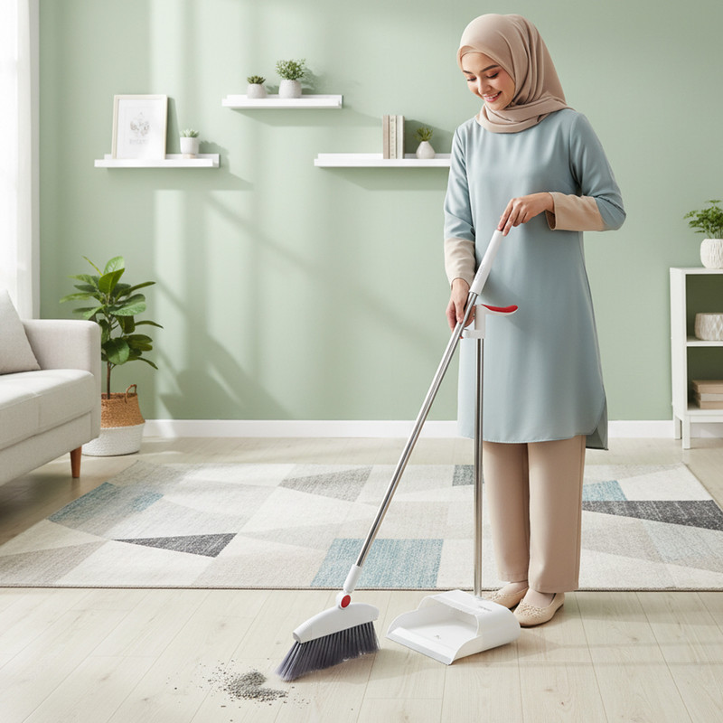 ست جارو و خاک انداز ایزی یادا مدل شانه دار