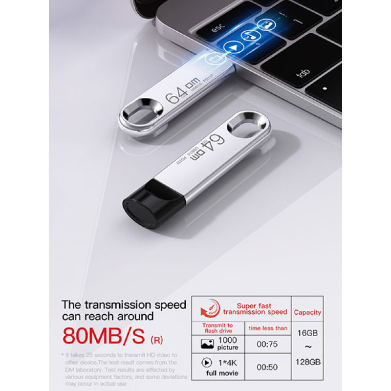 فلش مموریUSB3.0 دی ام مدل PD137 ظرفیت 128 گیگابایت