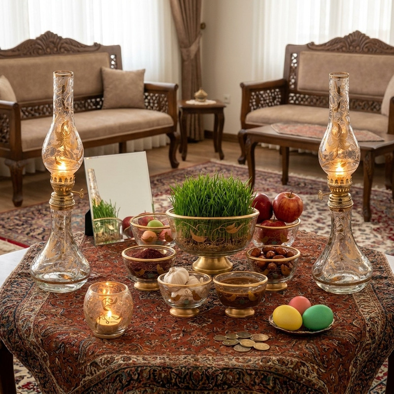 مجموعه ظروف هفت سين 10 پارچه مدل FGD1000