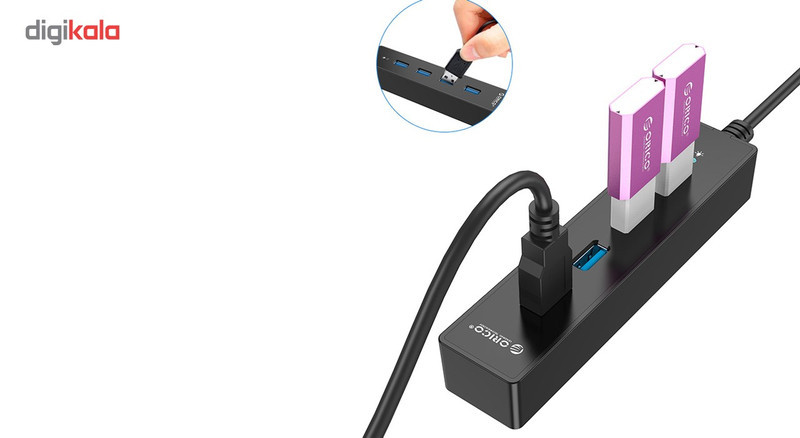 هاب USB 3.0 چهار پورت اوریکو مدل W8PH4-U3
