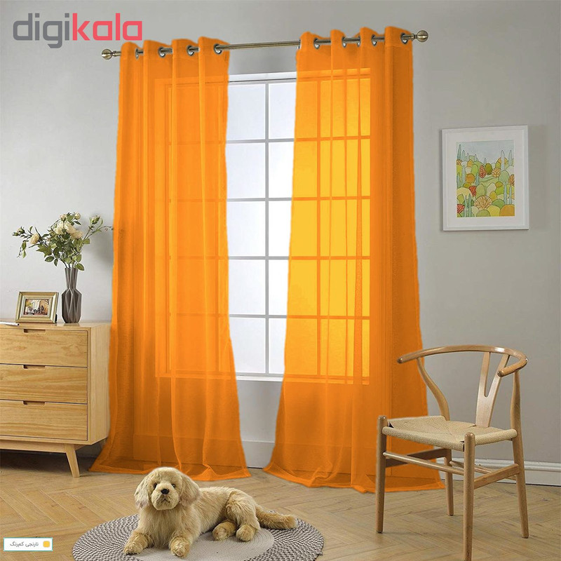 پرده مدل حریر N110 سایز 280×150 سانتی متر
