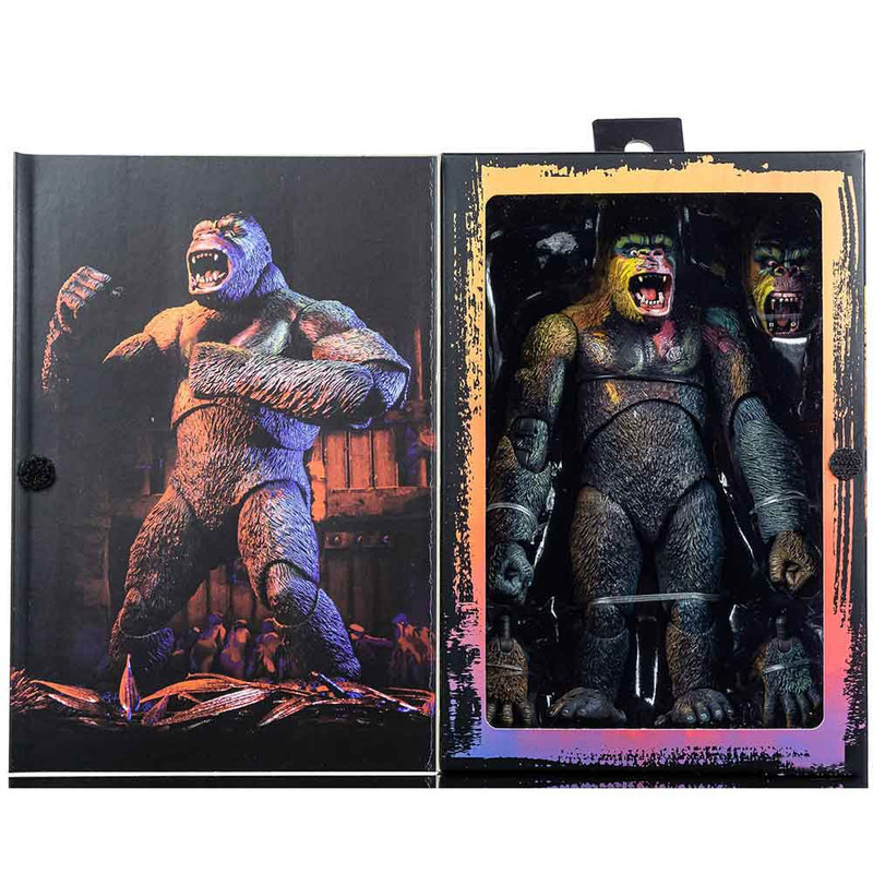 اکشن فیگور نکا مدل کینگ کونگ رنگی طرح Ultimate King Kong ارتفاع 18 سانتی‌متر