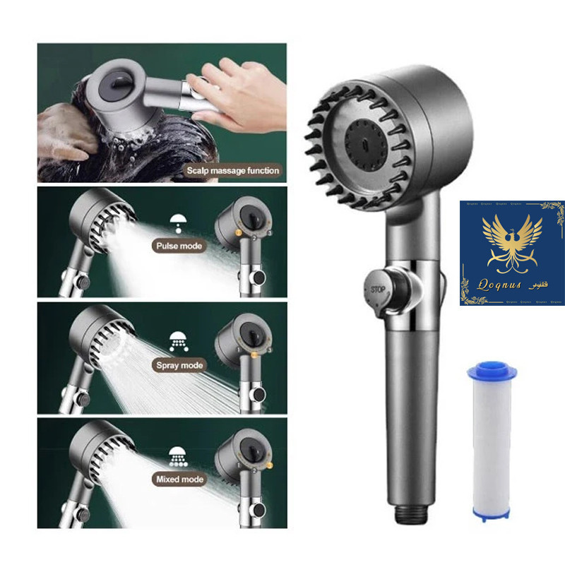 سردوش حمام ققنوس مدل Turbo-Massage لوکس