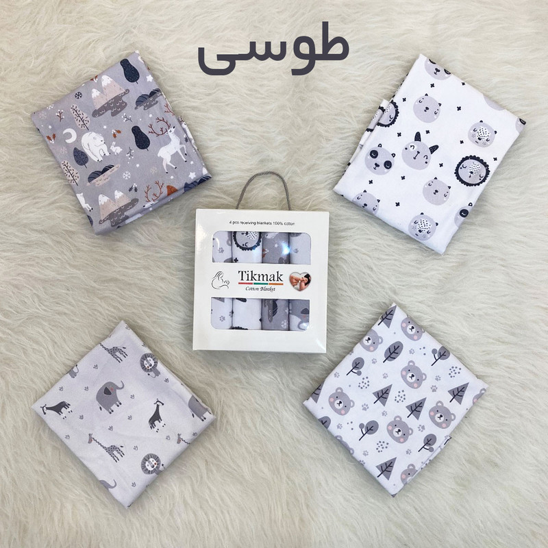 خشک‌کن نوزاد تیک مک مدل جعبه GR سایز 65x72 سانتی‌متر مجموعه 4 عددی