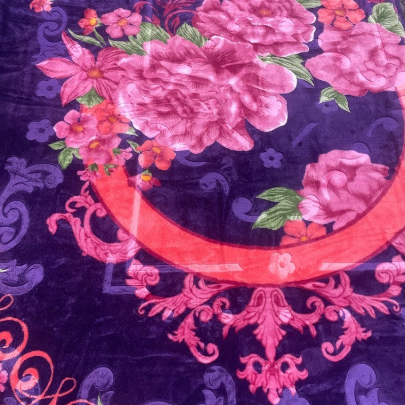 پتو 2 نفره نرمینه بافت مدل نسیم کد 58 سایز 230x210 سانتی‌متر